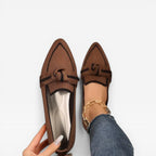 Women's Pointed-Toe Knit Slip-On Loafers