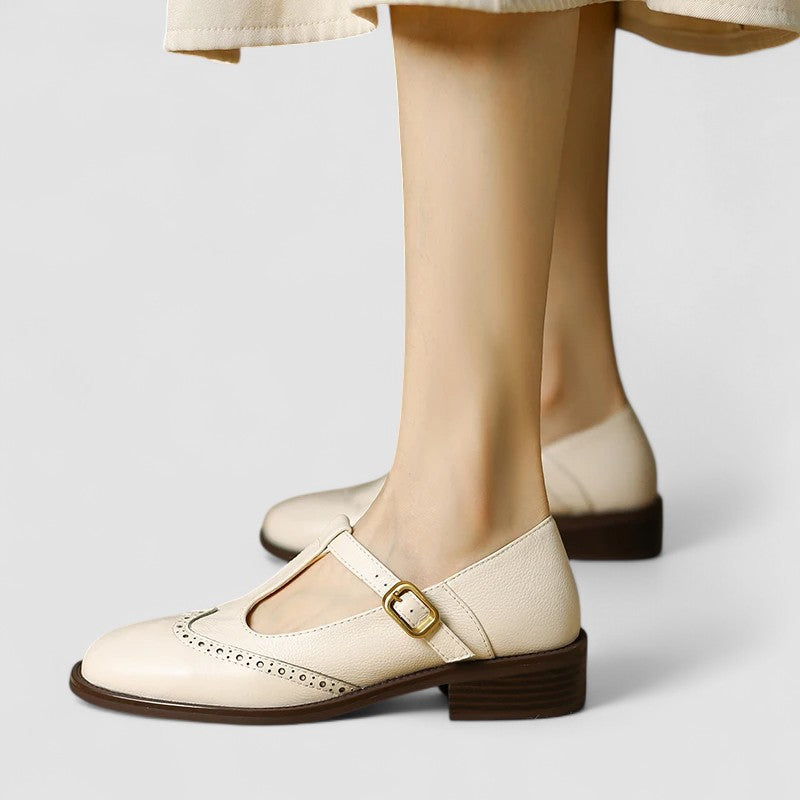 Women's Classic Leather Mary Jane Flats