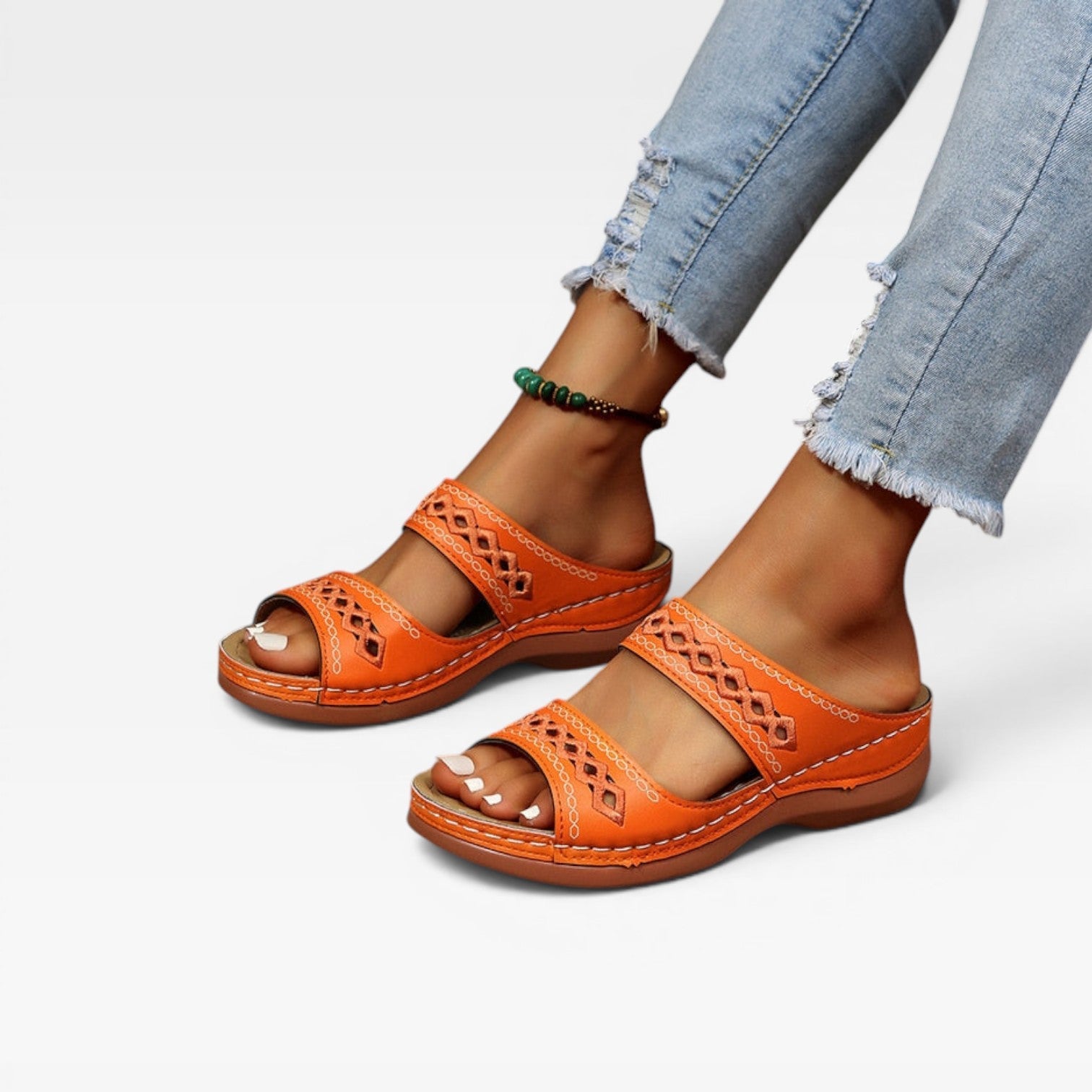 Women's Comfortable Slip-On Wedge Sandals