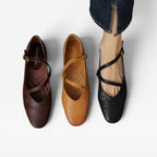 Women's Leather Mary Jane Flats