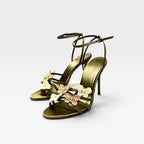 Women's Crystal Butterfly Strappy Heels