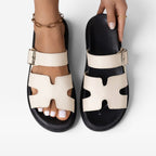 Women's Chunky Platform Cross-Strap Sandals