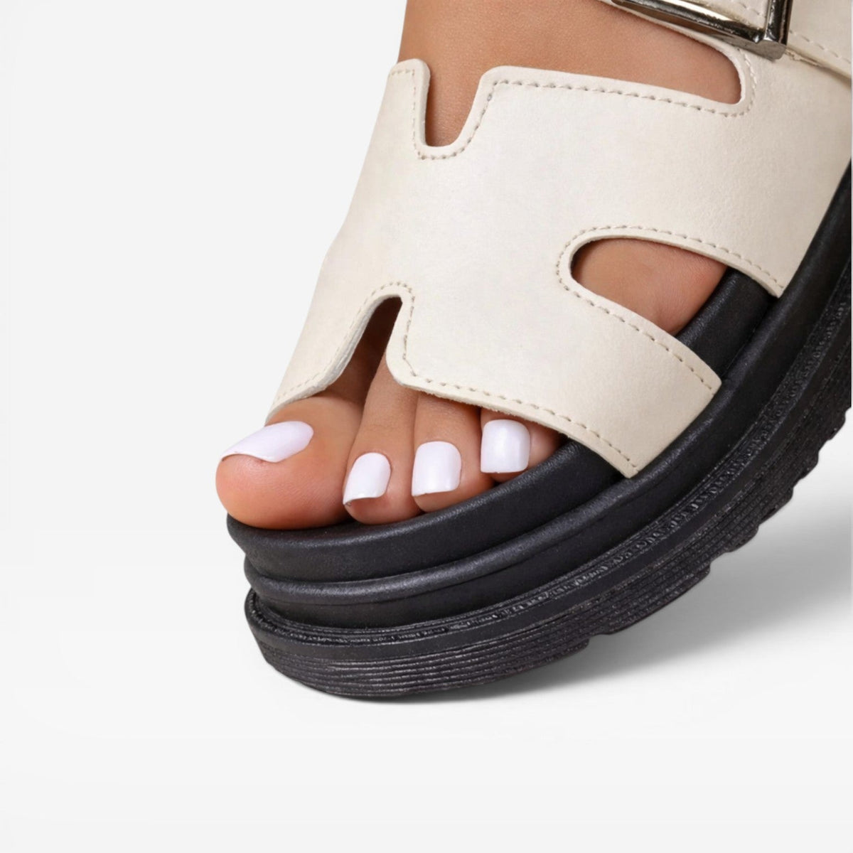 Women's Chunky Platform Cross-Strap Sandals