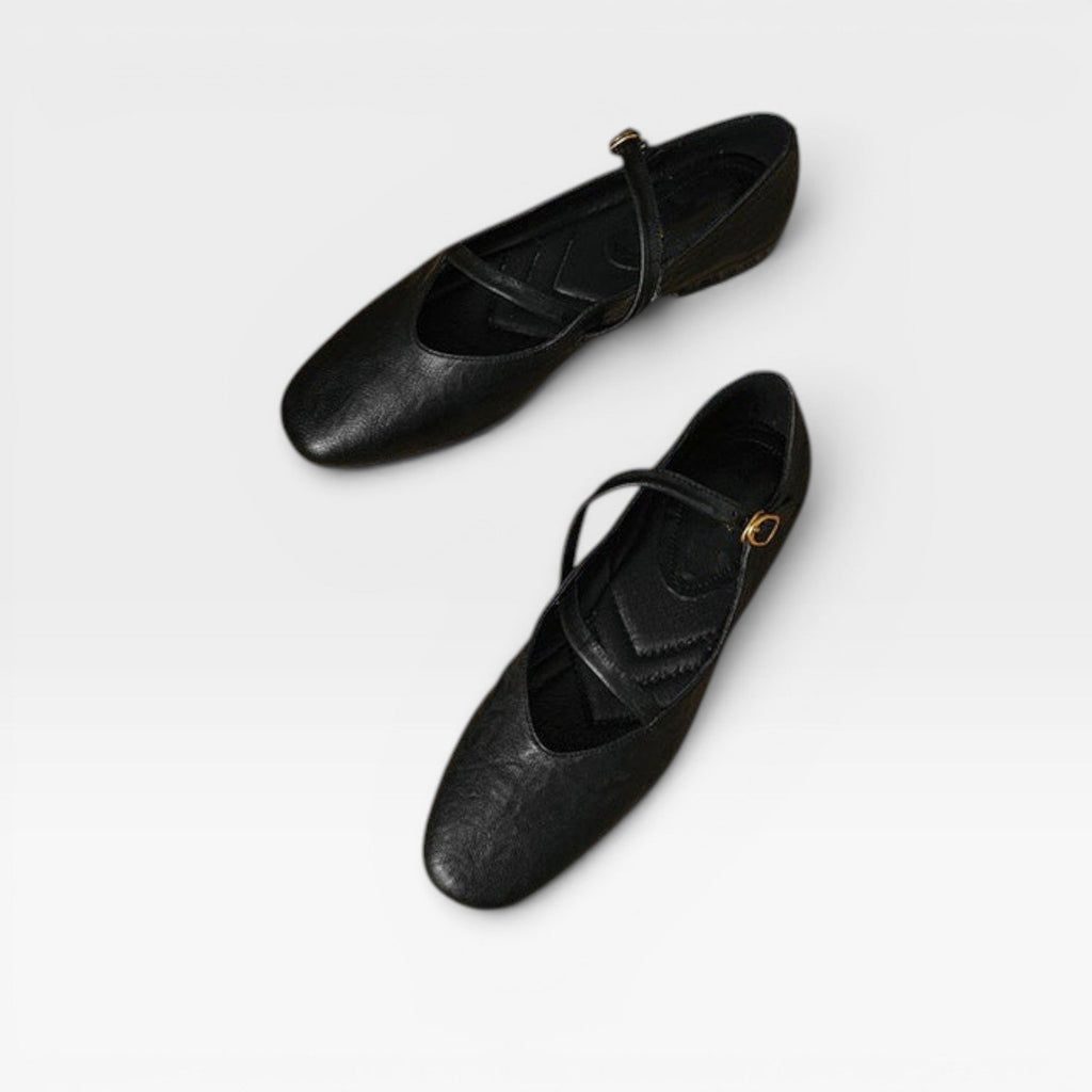 Women's Leather Mary Jane Flats