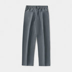 Wide Leg Straight Trousers Stretch Regular Fit for Men