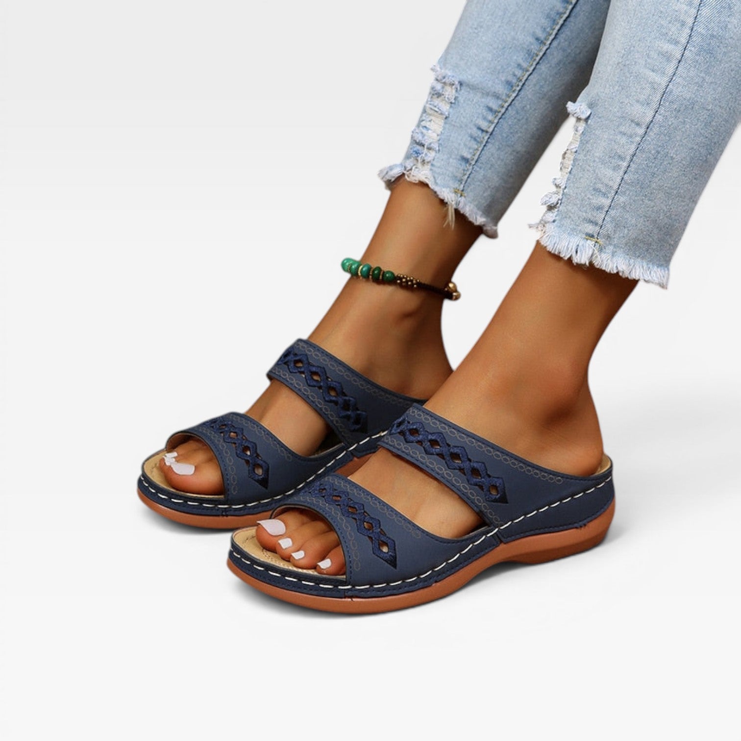 Women's Comfortable Slip-On Wedge Sandals