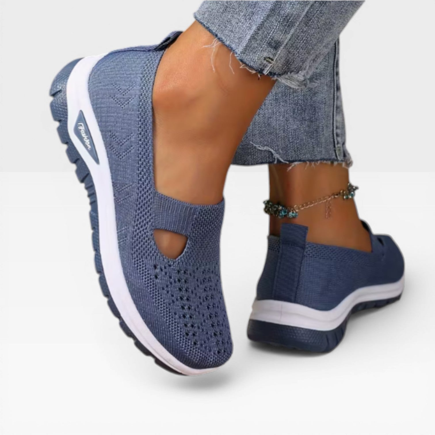 Women's Breathable Slip-On Walking Trainers