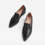 Women's Minimalist Leather Slip-On Loafers