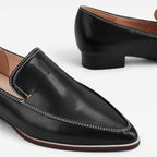 Women's Minimalist Leather Slip-On Loafers