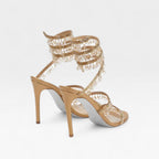 Women's Crystal Embellished Strappy Evening Sandals