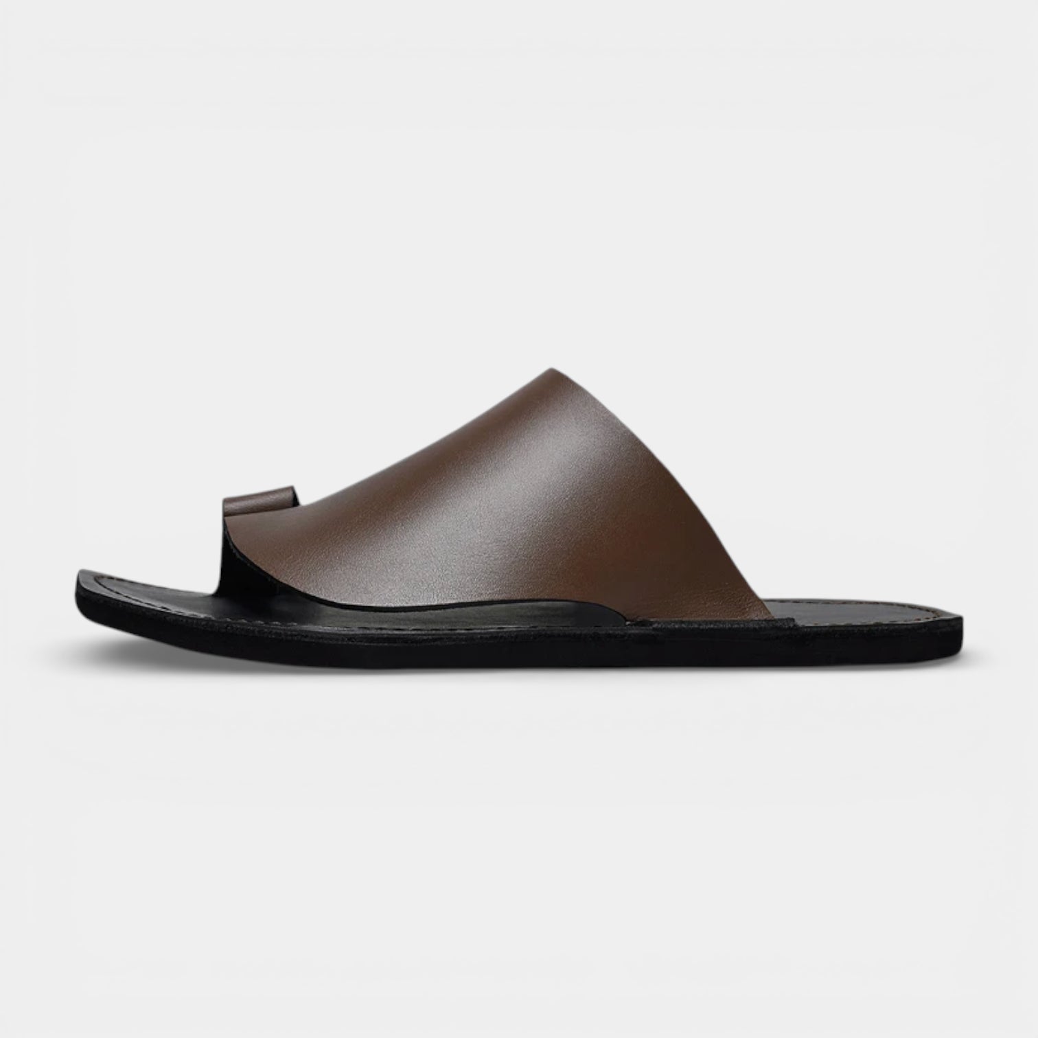 Open Toe Slip-On Sandals Wide Strap for Men