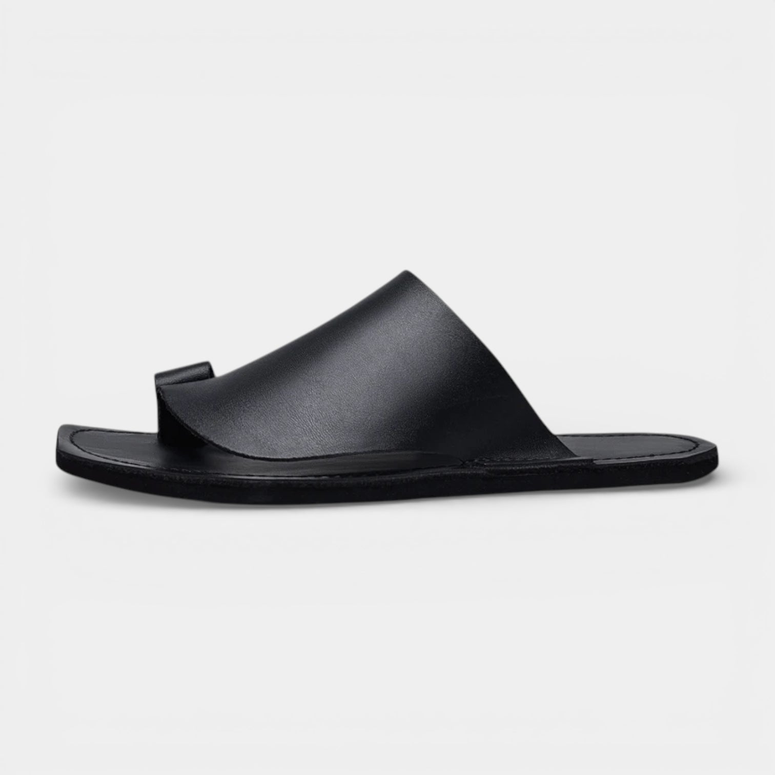 Open Toe Slip-On Sandals Wide Strap for Men