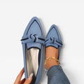Women's Pointed-Toe Knit Slip-On Loafers