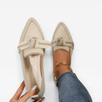 Women's Pointed-Toe Knit Slip-On Loafers