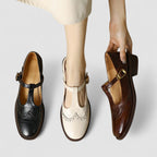 Women's Classic Leather Mary Jane Flats