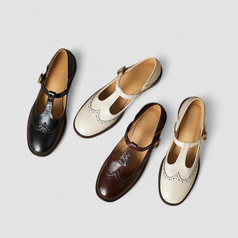 Women's Classic Leather Mary Jane Flats