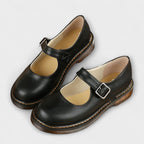 Women's Classic Mary Jane Shoes with Strap Closure