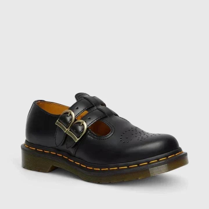 Women's Cowhide Leather Mary Jane Flats