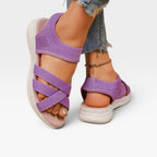 Women's Cushioned Cross-Strap Walking Sandals