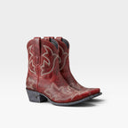Women's Embroidered Cowboy Booties with Snip Toe