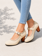 Women's Block Heel Mary Jane Shoes