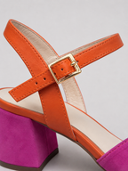 Women's Crossover Strap Block Heel Sandals
