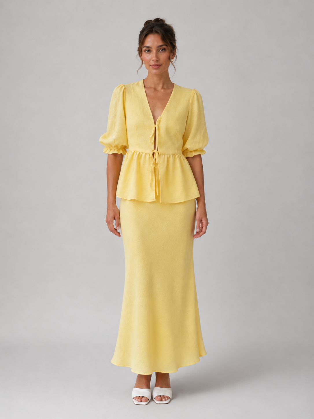 Women's Cotton Two-Piece Skirt Set for Summer