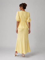 Women's Cotton Two-Piece Skirt Set for Summer