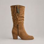 Women's Fringe Cowboy Boots in Mid-Calf Style