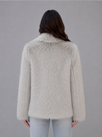 Women's Faux Fur Shawl Collar Jacket