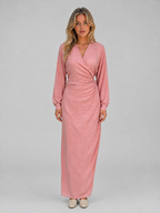 Women's Ruched Wrap Maxi Dress