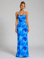 Women's Floral Bodycon Maxi Dress for Elevated Occasions