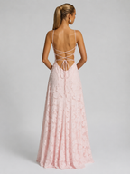Women's Floral Maxi Dress with Flowing Skirt