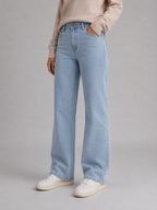 Women's High Waisted Wide Leg Denim Jeans