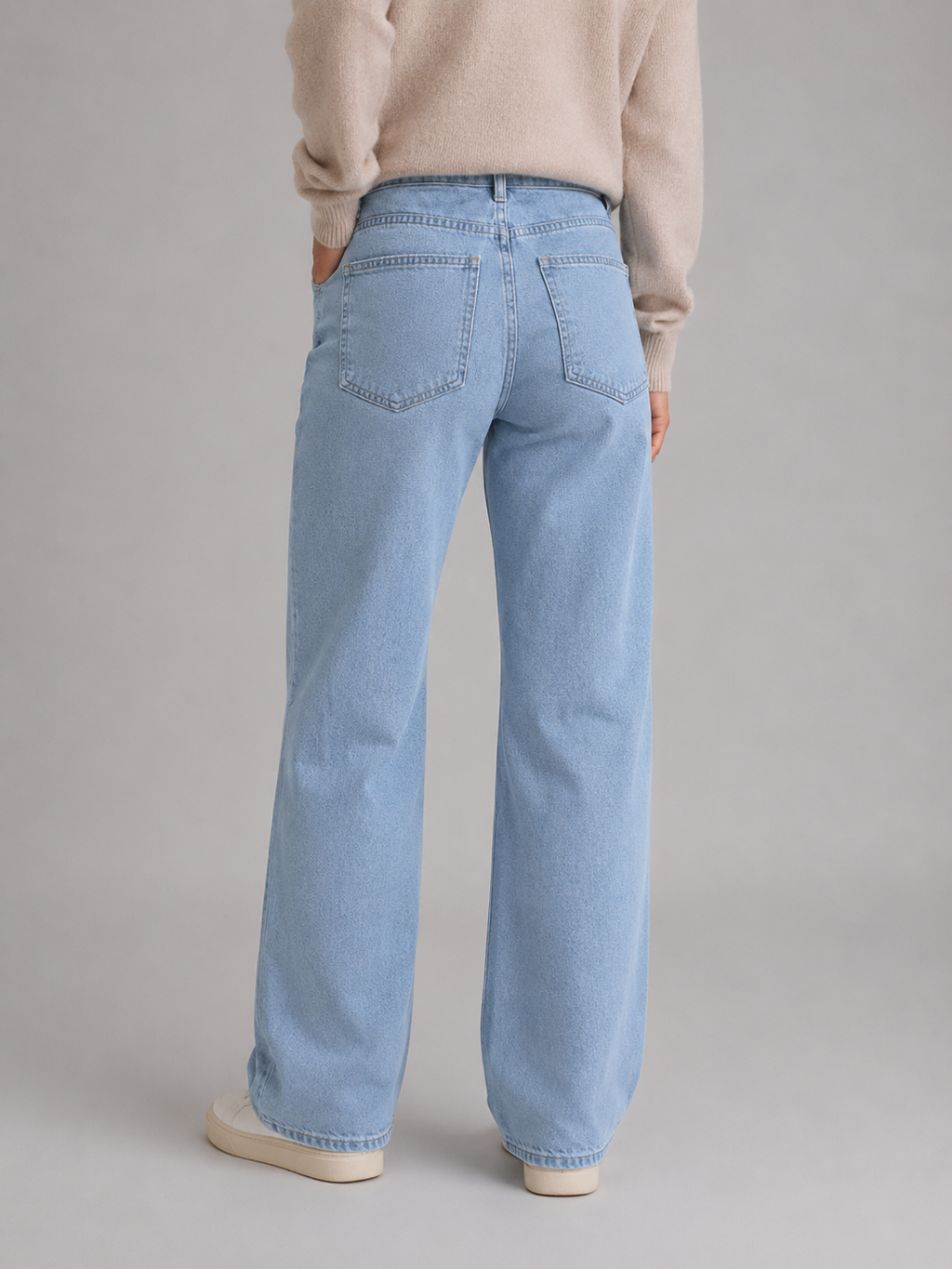 Women's High Waisted Wide Leg Denim Jeans