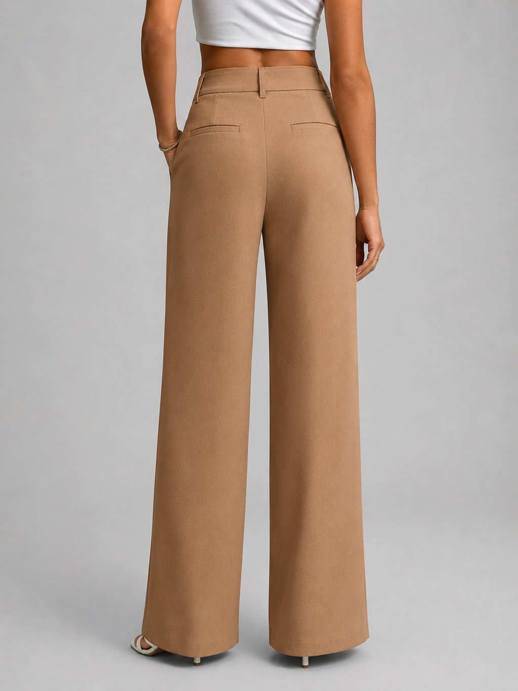 Women's High Waisted Wide Leg Trousers