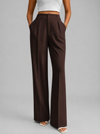 Women's High Waisted Wide Leg Trousers