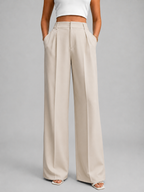 Women's High Waisted Wide Leg Trousers