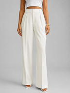 Women's High Waisted Wide Leg Trousers
