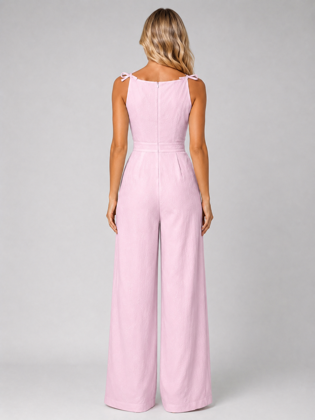 Women's Jacquard Wide Leg Jumpsuit for Summer