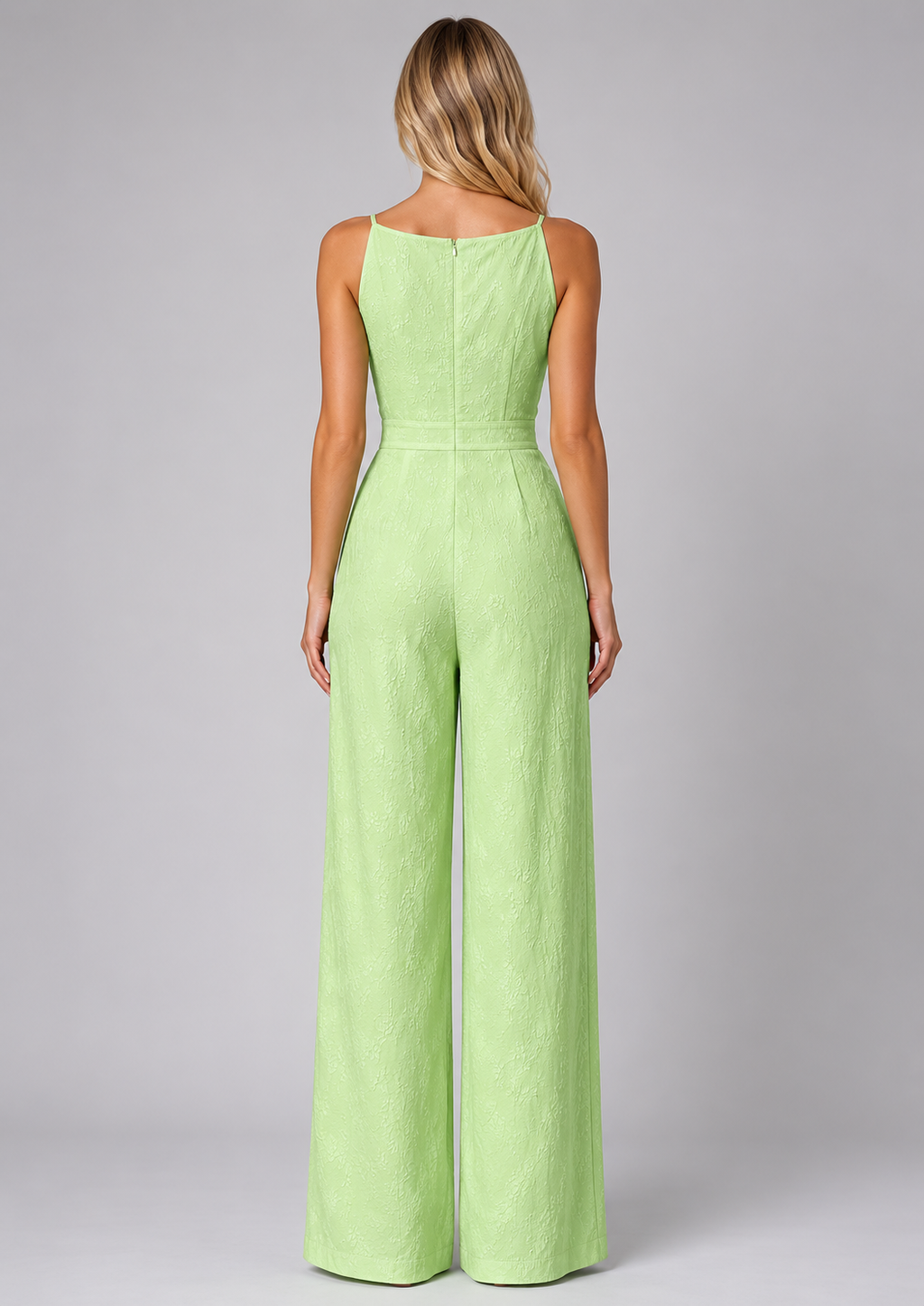 Women's Jacquard Wide Leg Jumpsuit for Summer