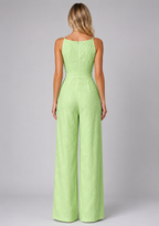 Women's Jacquard Wide Leg Jumpsuit for Summer