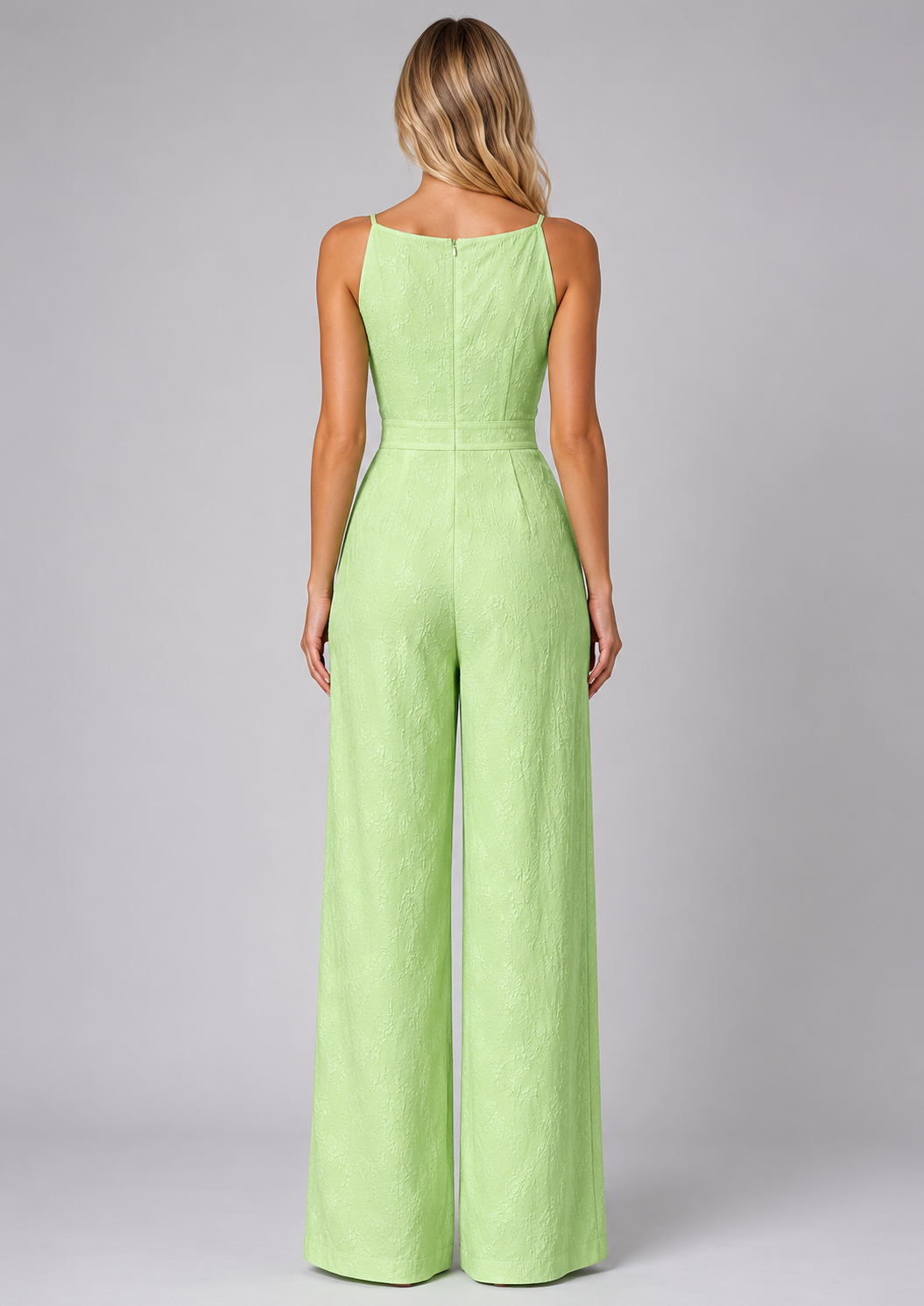 Women's Jacquard Wide Leg Jumpsuit for Summer