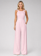 Women's Jacquard Wide Leg Jumpsuit for Summer