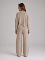 Women's Knitted Lounge Set – Relaxed Two Piece Co-Ord