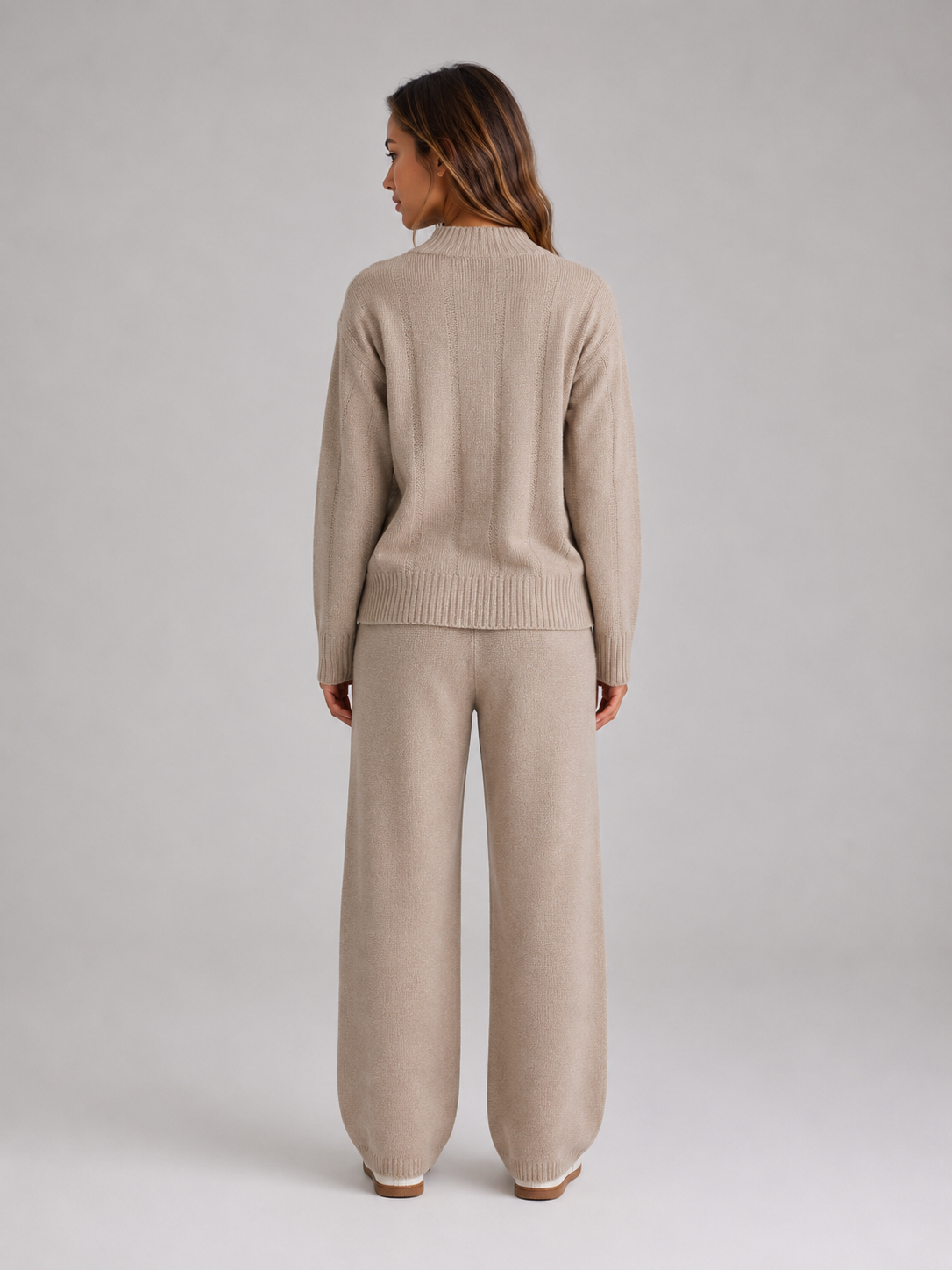 Women's Knitted Lounge Set – Relaxed Two Piece Co-Ord