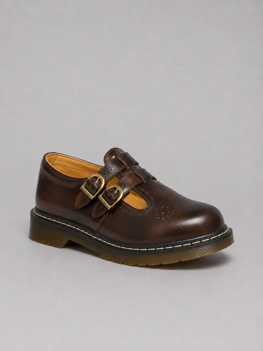 Women's Mary Jane Flats with Chunky Sole