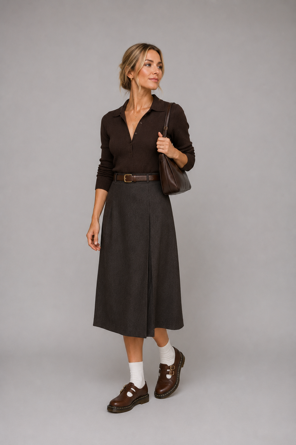 Women's Mary Jane Flats with Chunky Sole