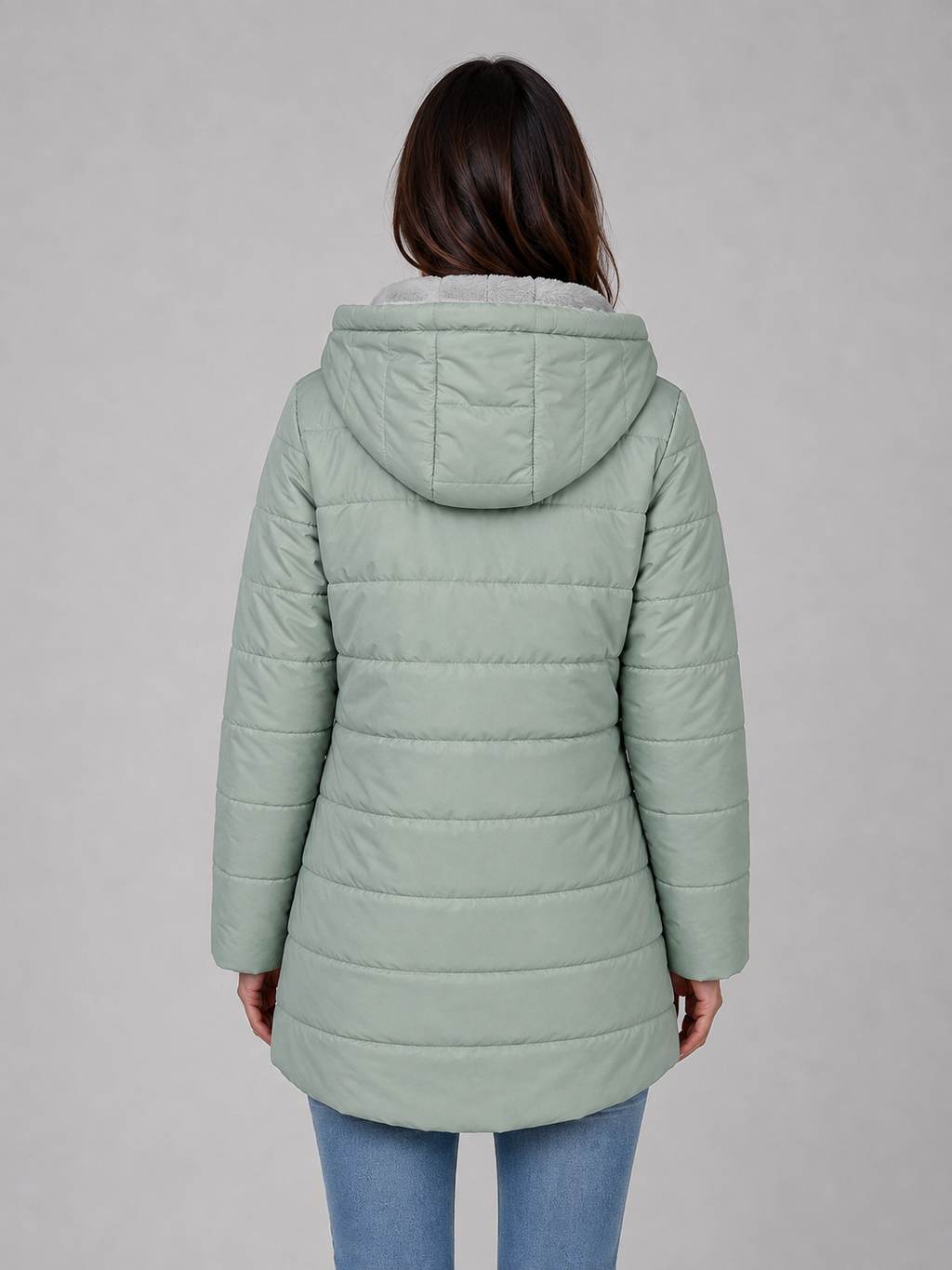 Women's Longline Hooded Puffer Coat