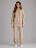 Women's Oversized Roll Neck Knit Lounge Set